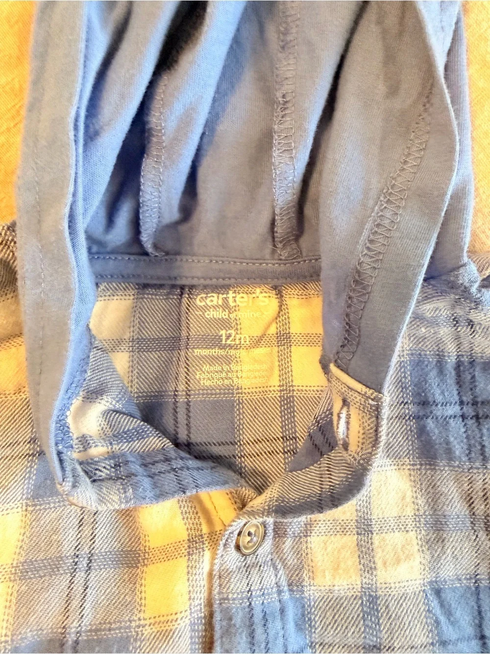 Carters lightweight plaid